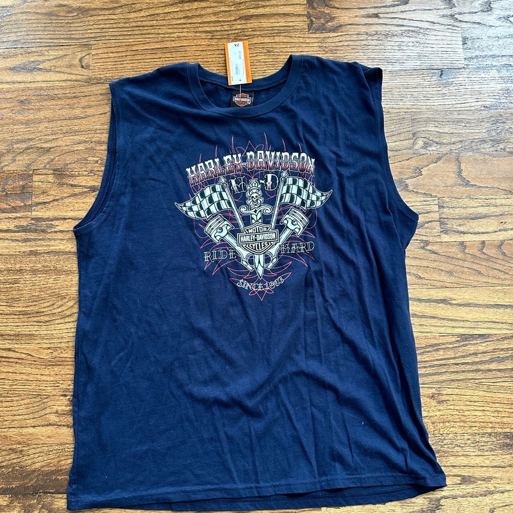 Harley-Davidson Men's Black Graphic Tank Top
